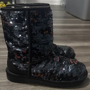 UGG Sequin Black Boots